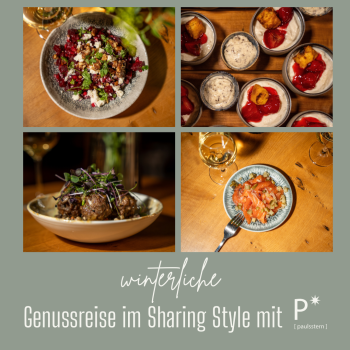 Winterliche Genussreise im Sharing Style 28.11.2026 I Rechnung dient als Eintrittskarte